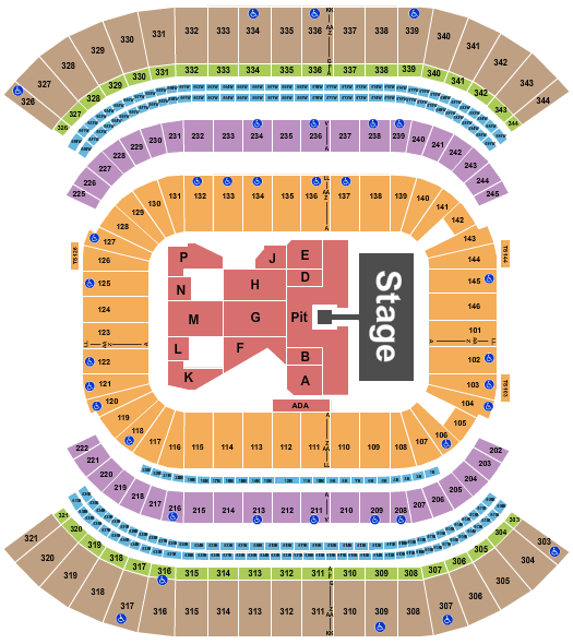 Nissan Stadium Foo Fighters Seating Chart